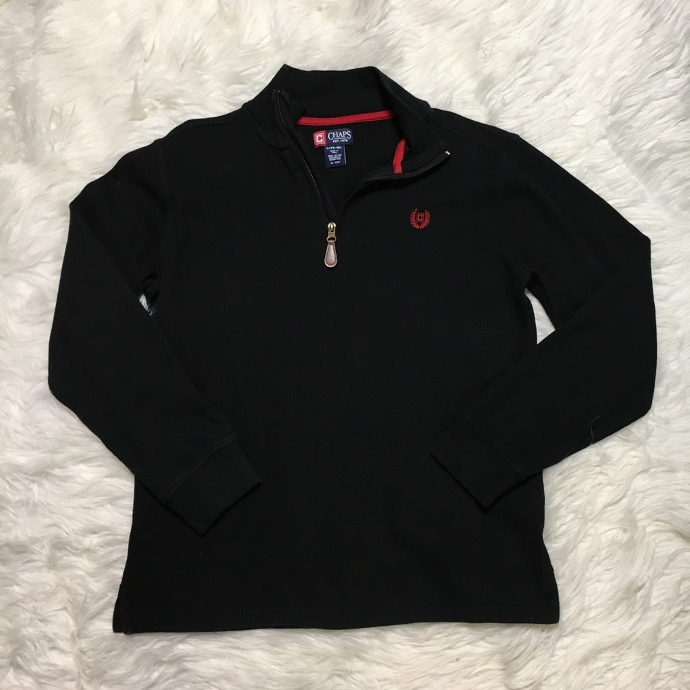Chaps 3/4 zip long sleeve